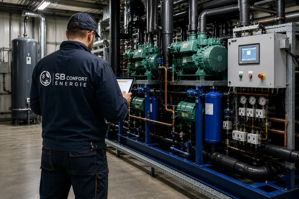 Groupe frigorifique industriel entretenu en Saône-et-Loire